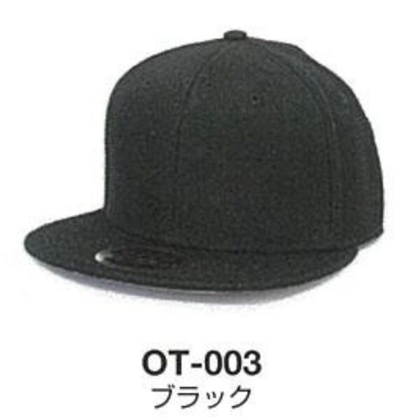 【2段（～15文字×2段）刺繍】OTTO キャップ（ブラック）【OT-003】 サムネイル