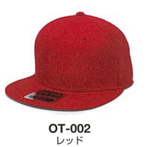【2段（～15文字×2段）刺繍】OTTO キャップ（レッド）【OT-002】 サムネイル